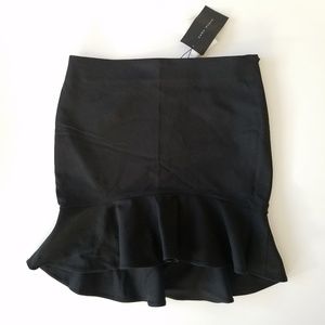 NEW Zara Black Skirt with Frill